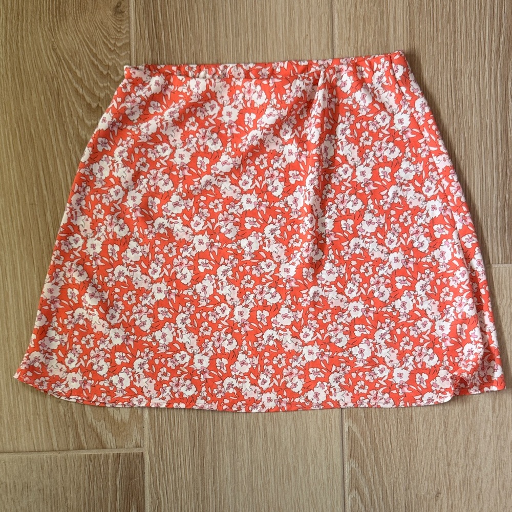 Mahina A-Line Skirt in Red and White Floral